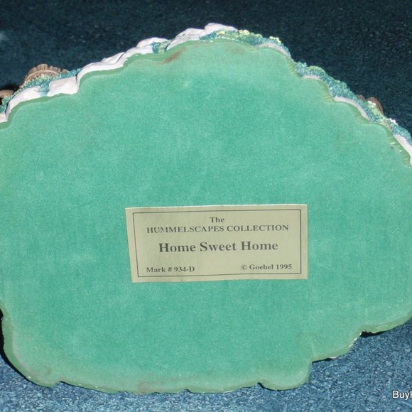 Vintage Goebel Hummelscapes Collection Home Sweet Home 934-D 1995 Collectible - Picture 7 of 7